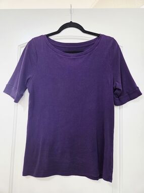 Merona Purple Short Sleeve Crewneck Top